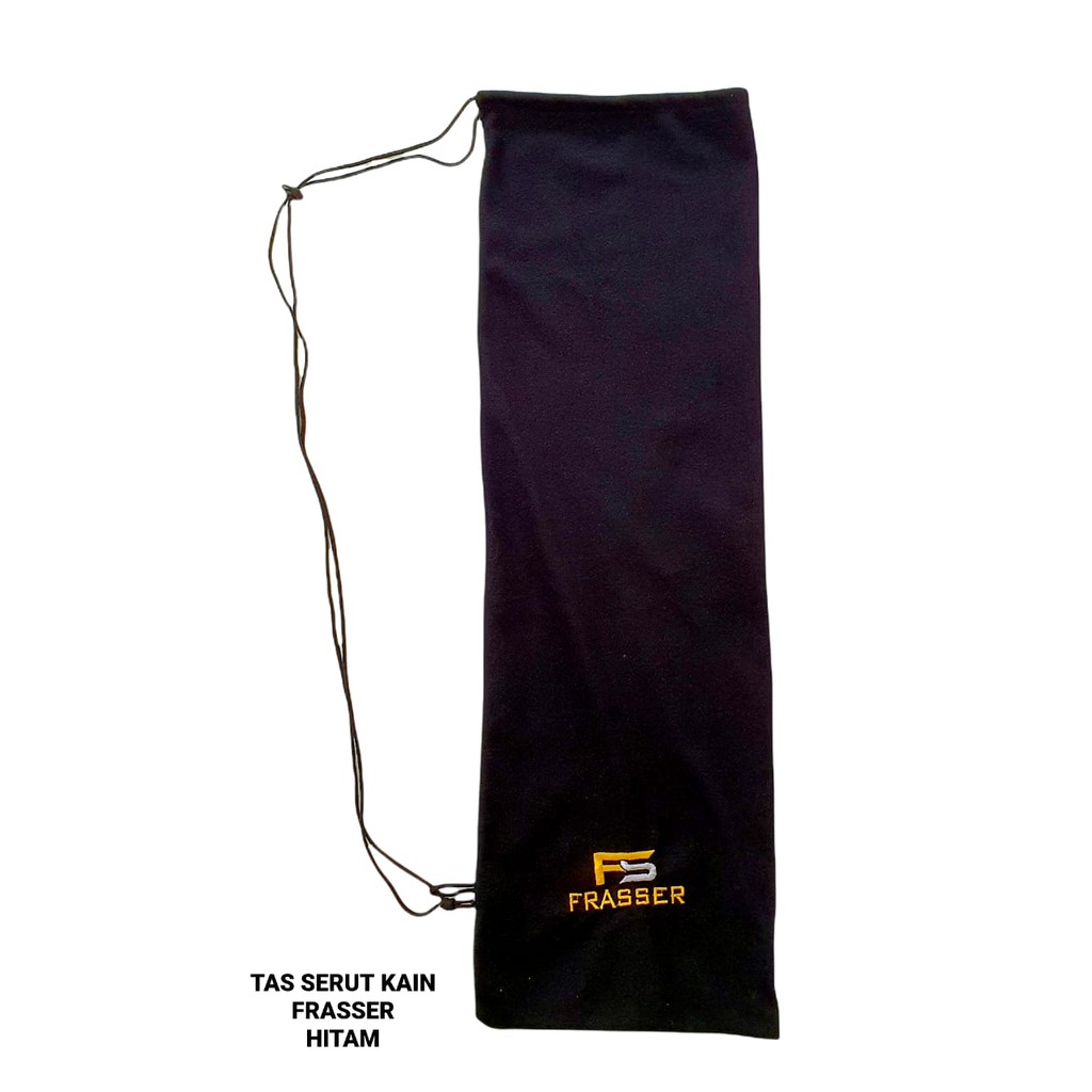 Frasser Tas Serut Raket  Badminton Racket Bulutangkis Logo Frasser Hitam