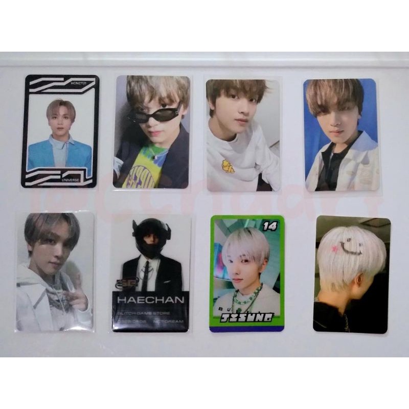 [WTS PHOTOCARD NCT READY STOCK] uc haechan, universe jewel case haechan, haechan scratch lenti, haec