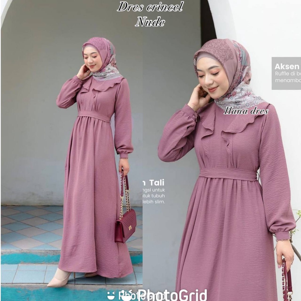 Hanna Dress Terbaru / Gamis Dress Terbaru / DressTerbaru 2022 / Dress Syari Terbaru / Muslim Wanita / Gamis Rayon Premium / Dres Rayon Premium / Gamis Lebaran / Gamis Lebaran 2022 Model Gamis Terbaru