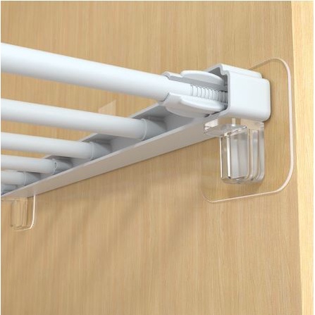 DF HP230 Hook Penahan Bawah Laci Lemari Perekat Dinding Penopang Rak Lemari