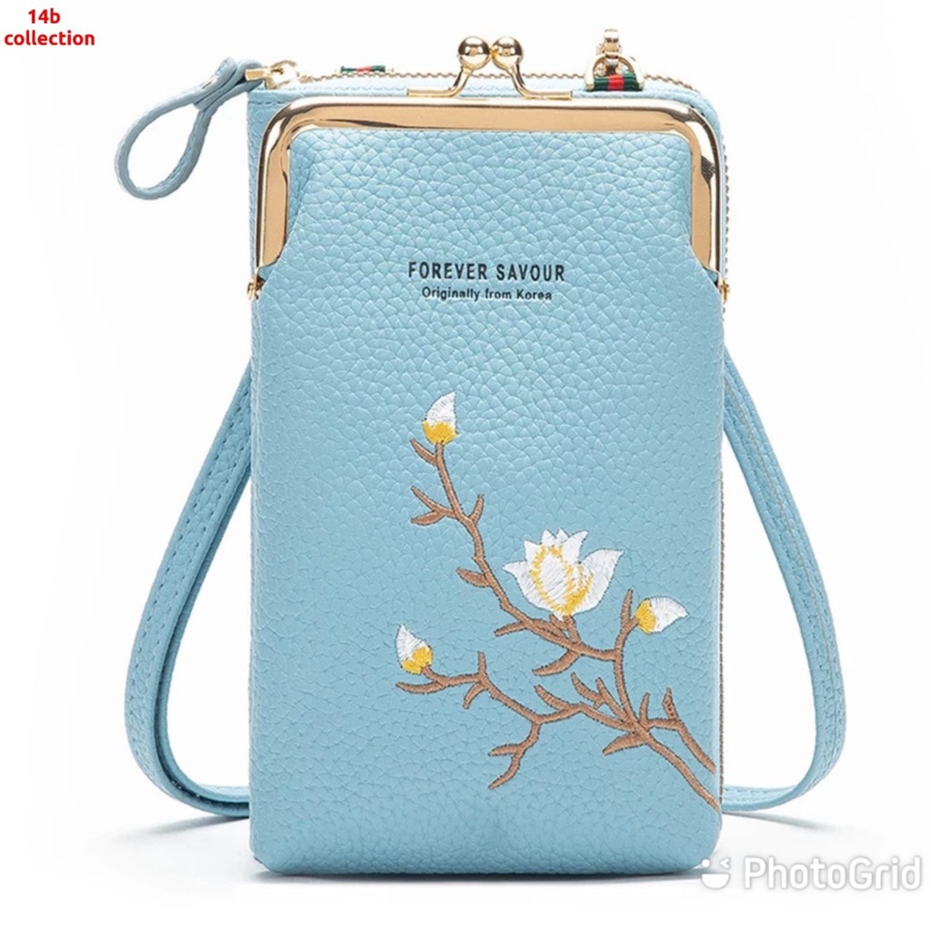 DOMPET WANITA / DOMPET HP / DOMPET HP SELEMPANG WANITA IMPORT / ORIGINAL FOREVER SAVOUR FROM KOREA