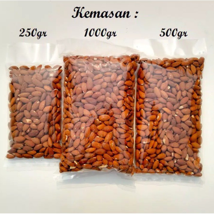 ROASTED ALMOND 1 KG / KACANG ALMOND PANGGANG Natural Premium Blue Diamond U.S.A