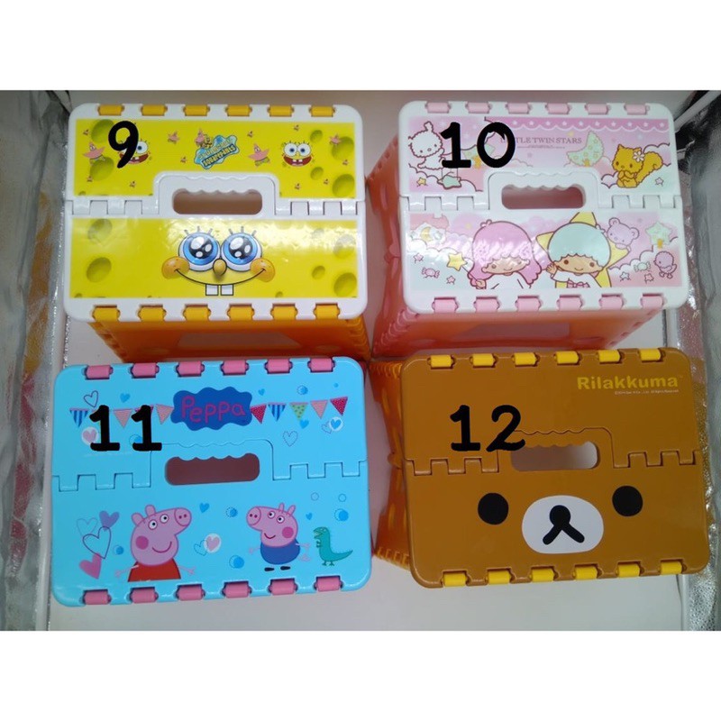 Bangku Lipat Hello Kitty Melody Doraemon Thomas Gudetama Twin star Kursi Folding travel