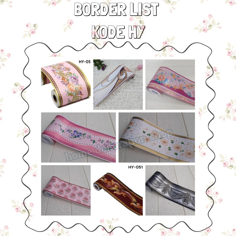 [BISA COD] WALLPAPER BORDER LIST  Borderlist Premium Ukuran 10cm x 10m Termurah