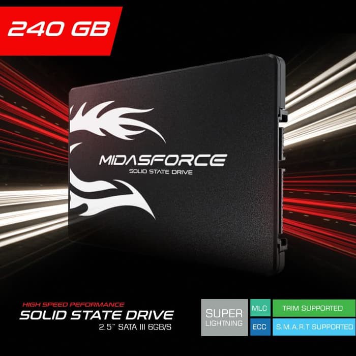 SSD 240GB MIDASFORCE SATA 3 SUPERLIHTNING | Shopee Indonesia