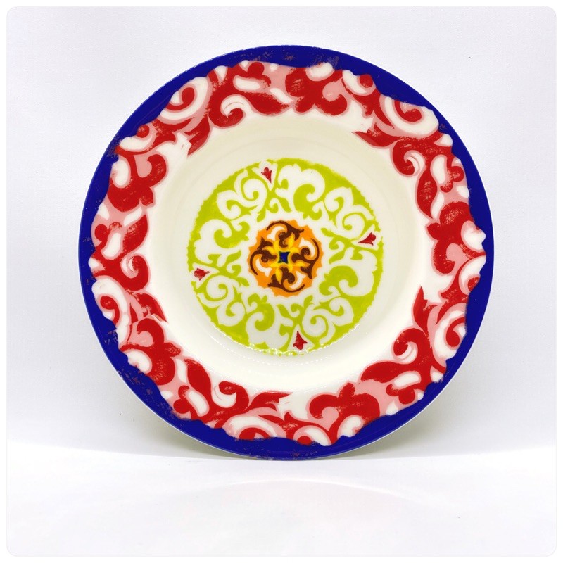 PIRING CEKUNG MAROKO MANGKOK NADOR MANGKOK KERAMIK MOTIF