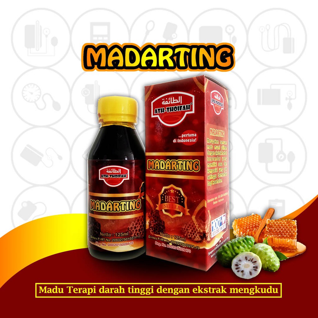 

Madu Herbal Darah Tinggi Hipertensi Madarting Original Ath-Thoifah