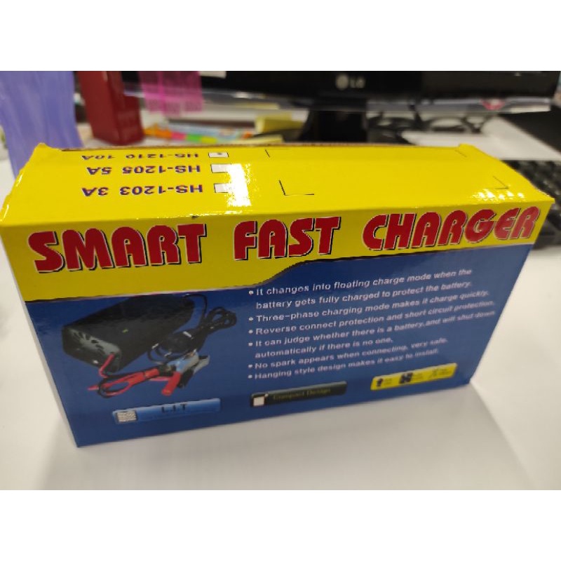 Smart Fast Charger 10A Jumper Aki Mobil