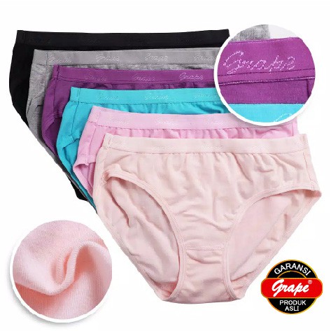 Cd Model Mini Grape underwear paduan katun nyaman untuk dailywear