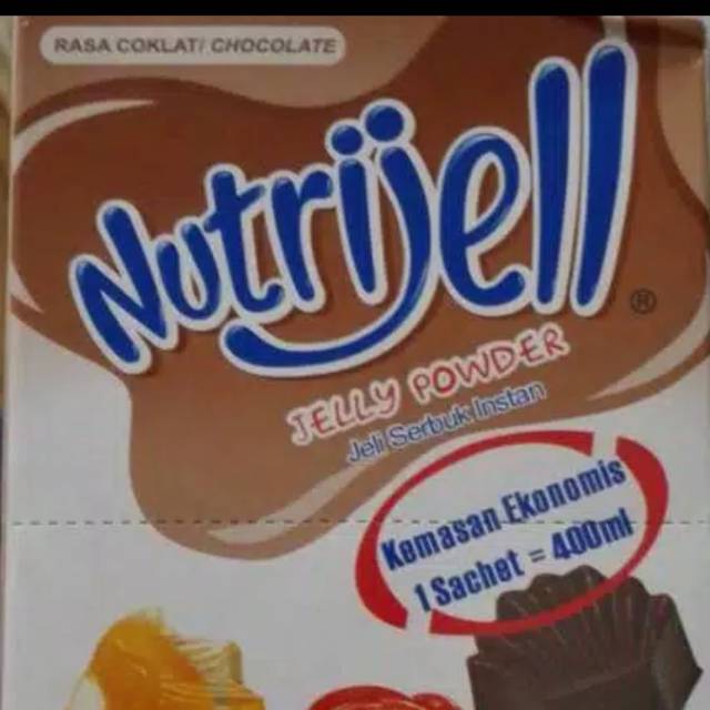 

Nutrijell cokelat 20gr 1lusin