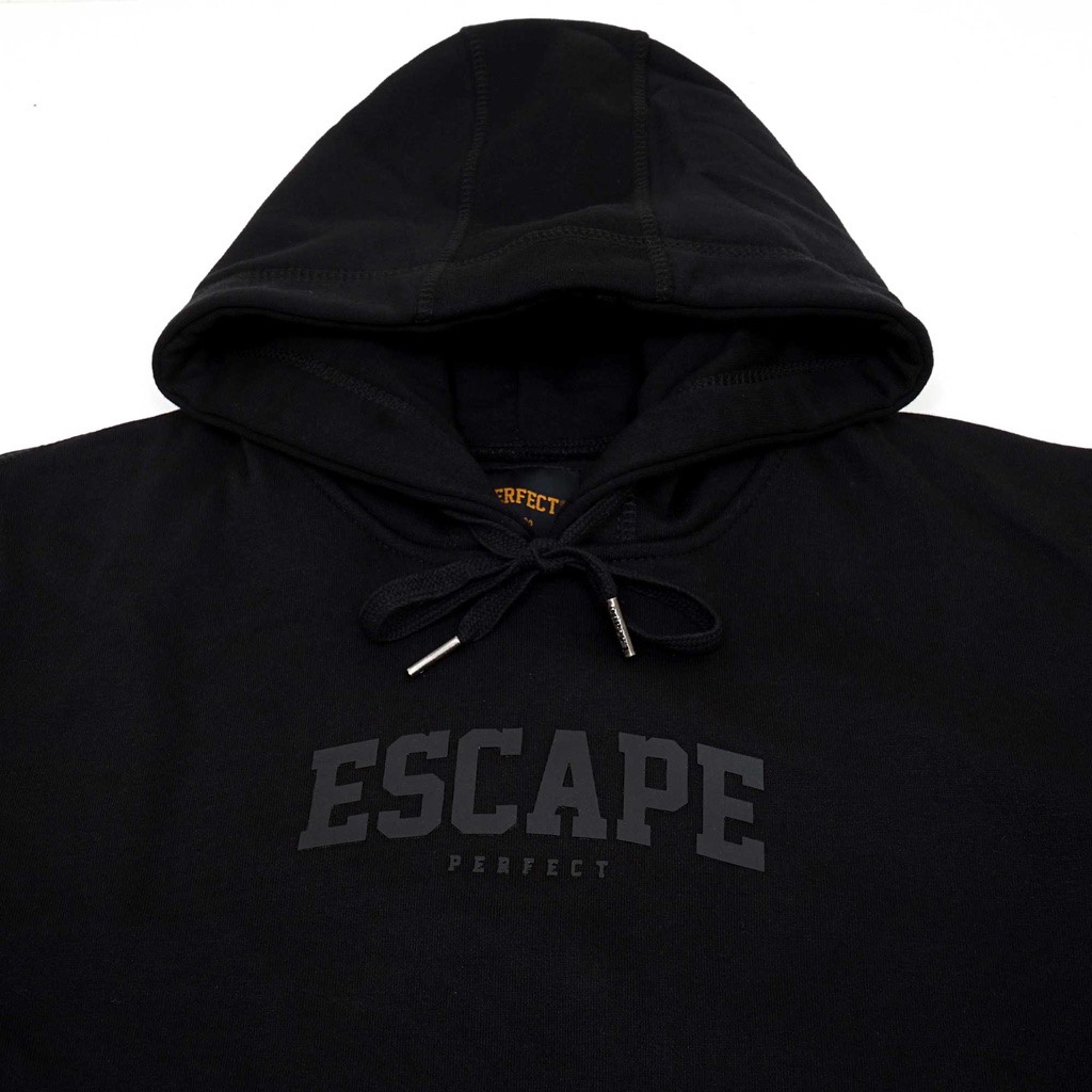 Sweater hoodie black on black Escape perfect / jaket hoodie pria wanita / hoodie distro / hoodie unisex