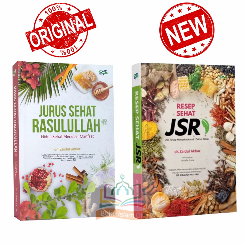 Jual Paket Buku Resep Sehat Jsr And Jurus Sehat Rasulullah Dr Zaidul Akbar Original 8149