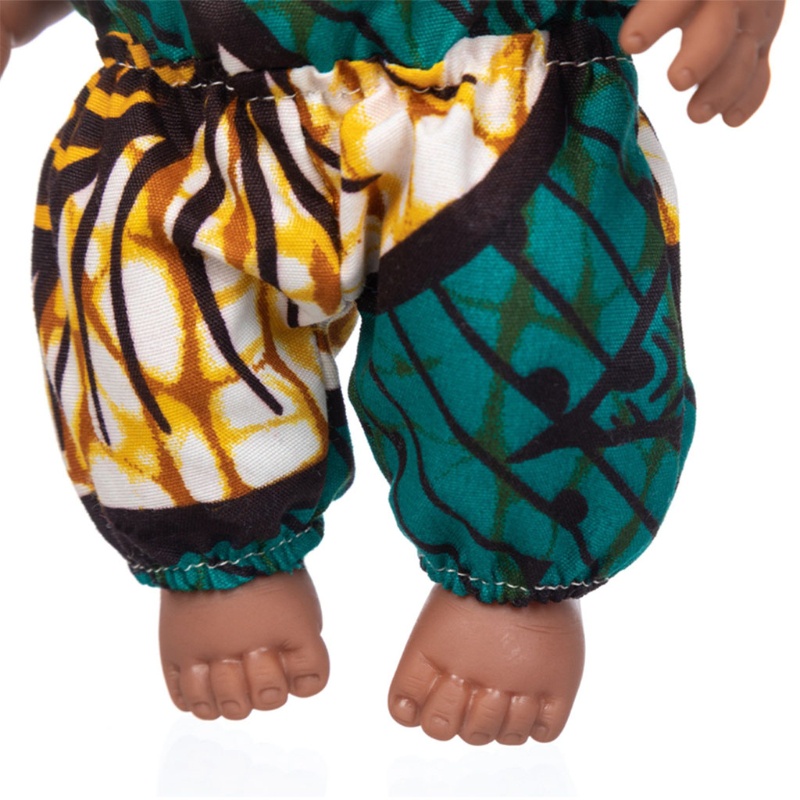 Mary African Mainan Bayi Hitam Dengan Rambut Keriting Kartun Simualsi Natal Untuk Boneka Lucu Mini Anak Laki-Laki Perempuan