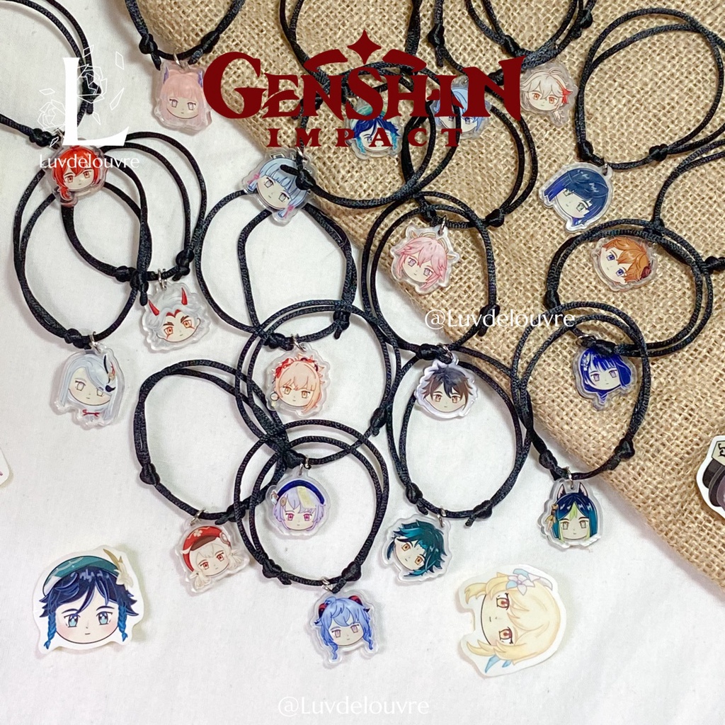 GENSHIN IMPACT BRACELET DENDRO TIGHNARI ZHONGLI DILUC