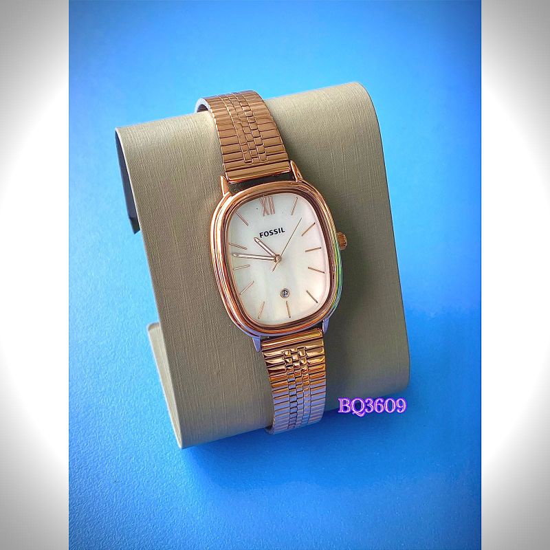 Fossil BQ3609 Lyla Three-Hand Date Rose Gold-Tone Stainless Steel Watch