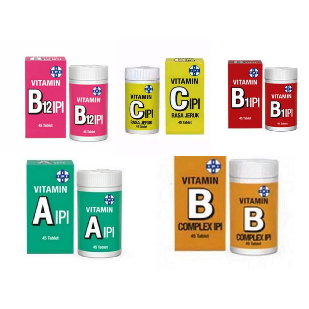 Jual IPI Vitamin A , B1 , B12 , B Complex, C Perbotol 45 tablet