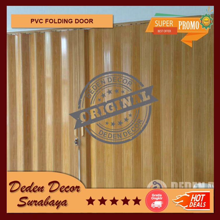 PVC Folding Door Surabaya - Pintu Lipat Minimalis Murah