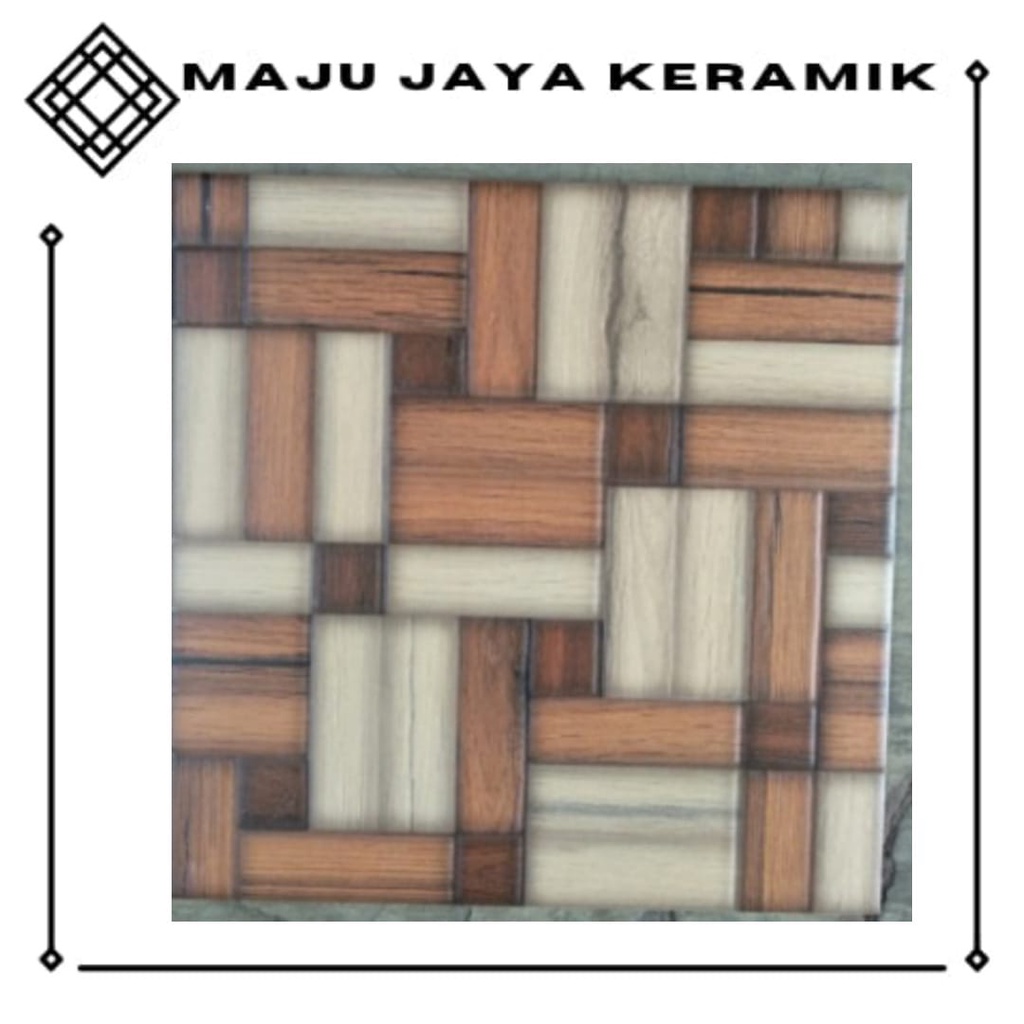 KERAMIK TERAS KASAR 40X40 | KERAMIK GARASI 40X40 | MOTIF KAYU