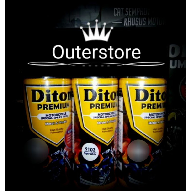 Pylox Diton Premium Super White 9103 Putih Susu Cat Semprot Pilox Pilok