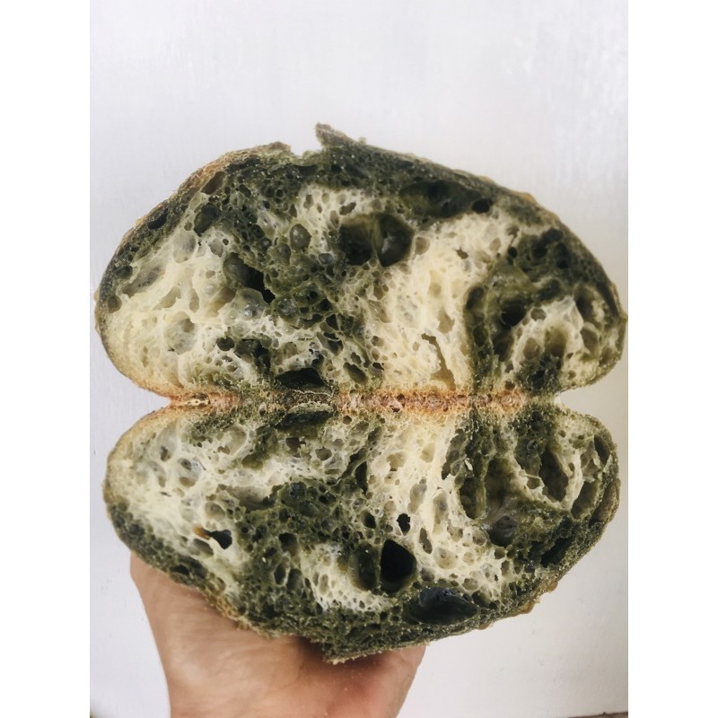 

Matcha Swirl Sourdough Country Bread