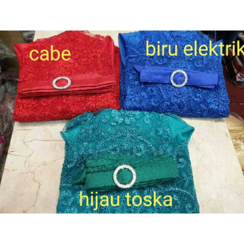 Kebaaya  brokat peplum organdi +belt//kebaya wisuda kekinian//kebaya remaja