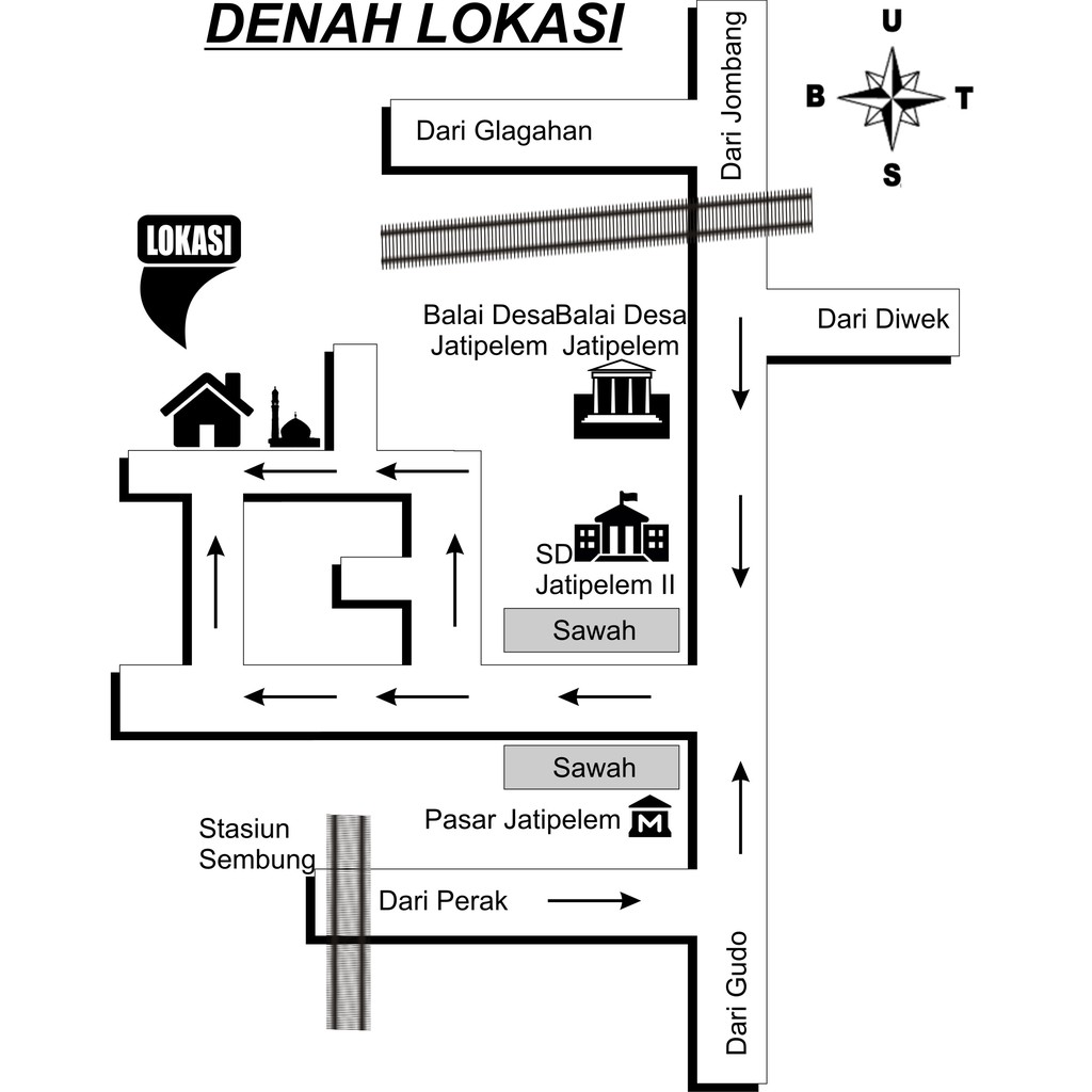 Contoh Denah Lokasi Undangan Pernikahan