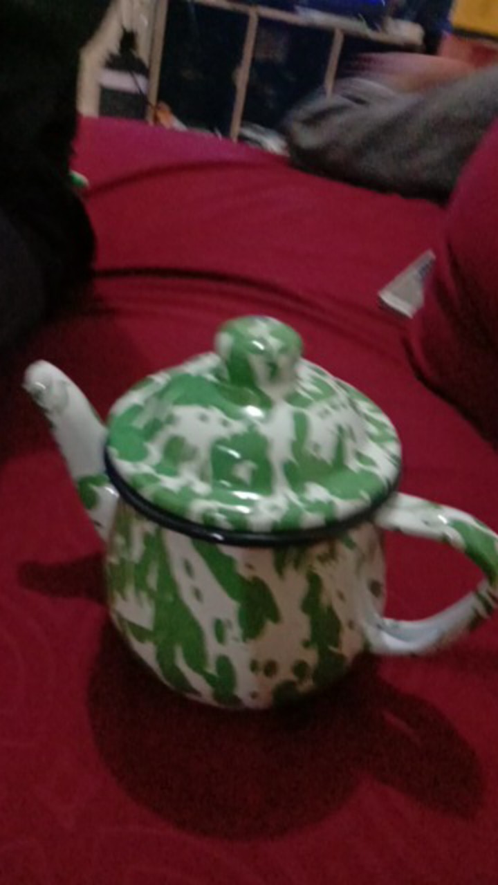 Teko Ceret Poci Jadul Army Vintage / Teko Unik Cebol - Food Grade