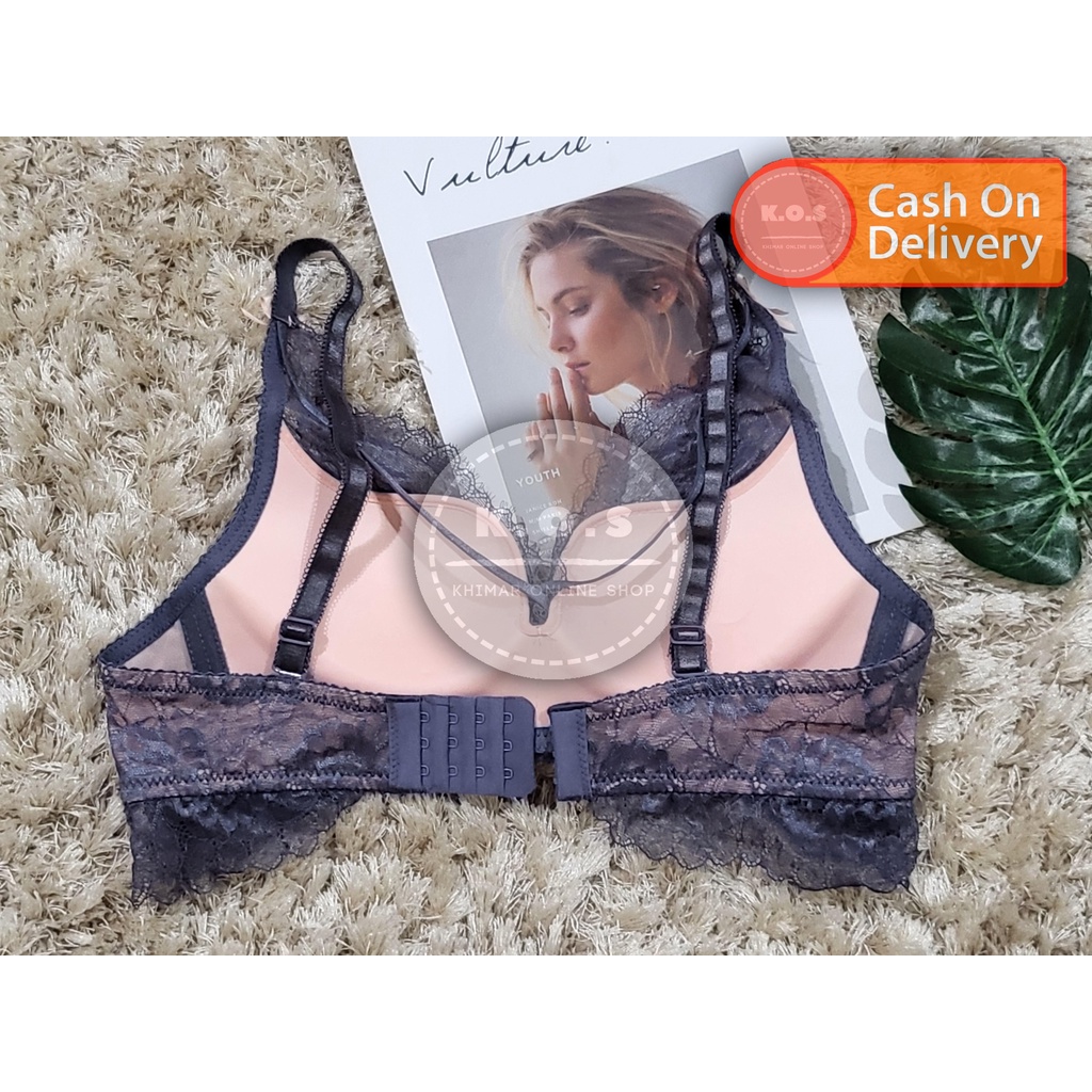 bra bh cantik full lace busa tipis size 32 - 38