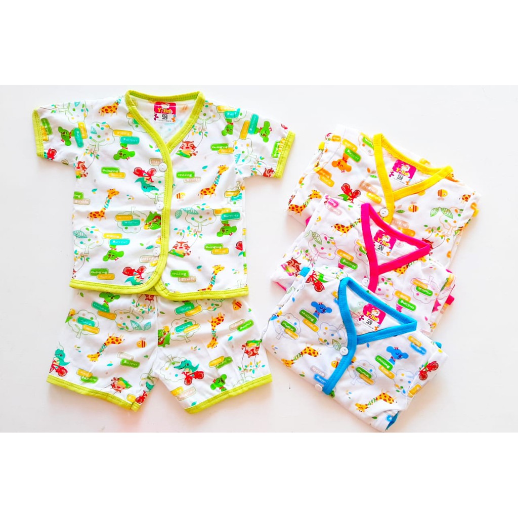 baju bayi  setelan  YLIN MOTIF Shopee Indonesia