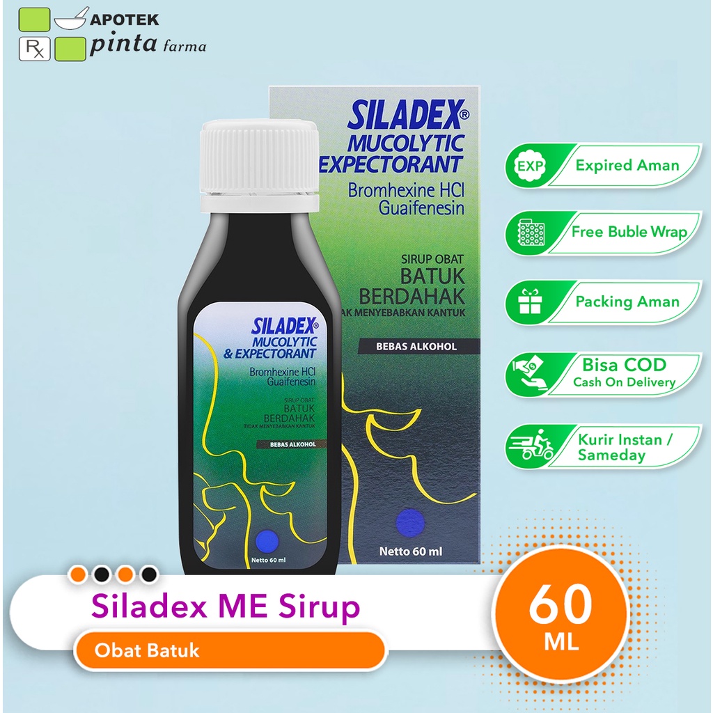 Siladex Mucolityic Ekspektoran Sirup ( Siladex Hijau )