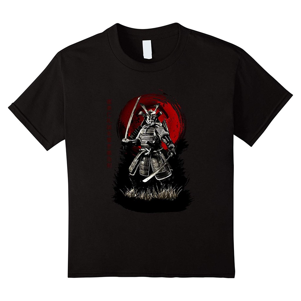  Kaos  T Shirt Motif Tulisan  Jepang  bushido Samurai Warrior 