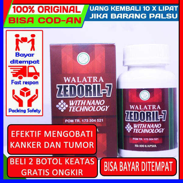 Zedoril 7 - Walatra Zedoril 7 - Obat Kanker Tanpa Operasi - Obat Tumor - Ready Gosend / Grab