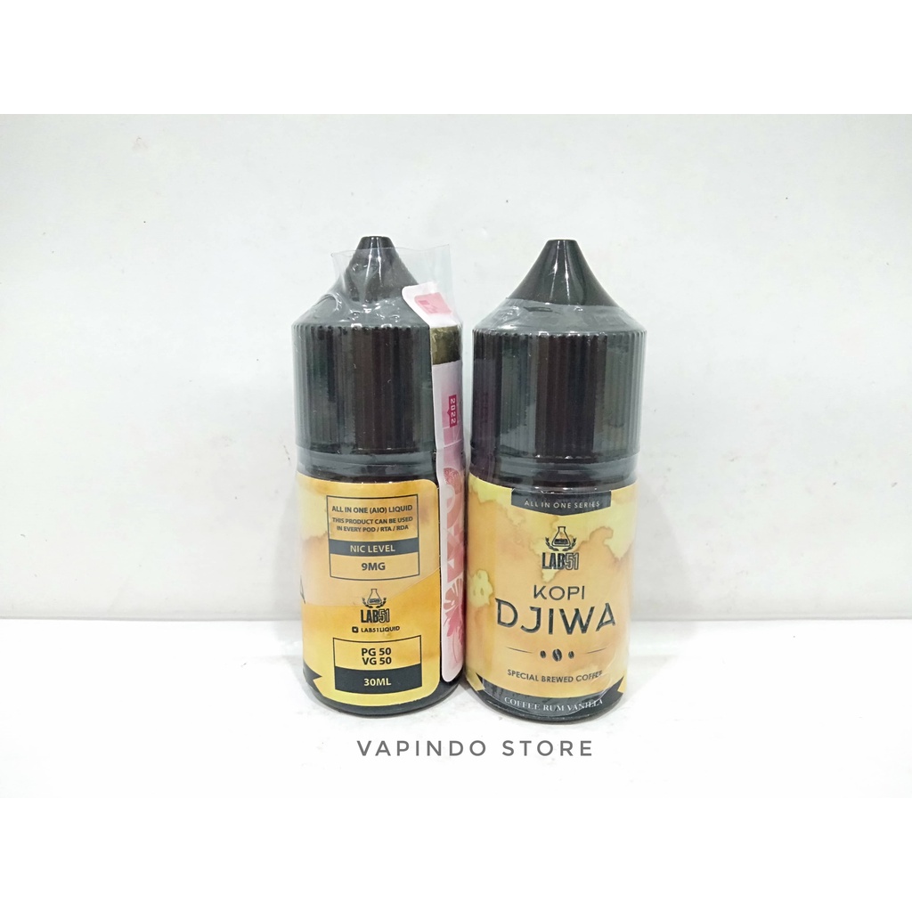 SALT KOPI DJIWA COFFEE RUM VANILLA 30ML NIC 9MG SALTNIC BREWINC LIQUID