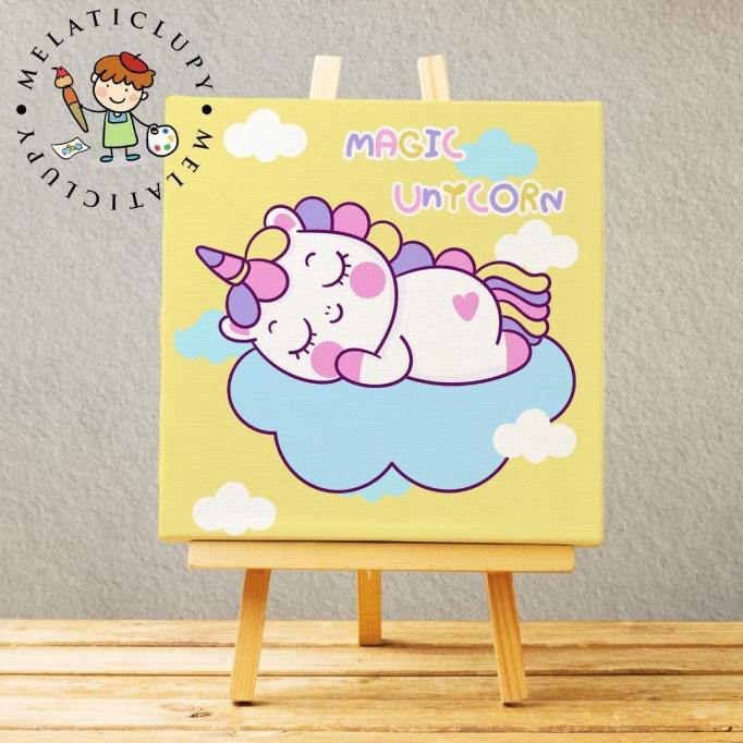 

PERALATAN MELUKIS PAINT BY NUMBER KANVAS 20X20 UNICORN EDITION ALAT LUKIS