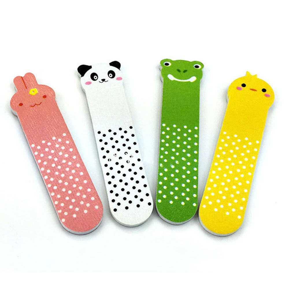 【COD Tangding】Emery Strip Nail File Mini Cartoon Animal Patern Nails Strips Nail Small Rubbing Strips for Polishing