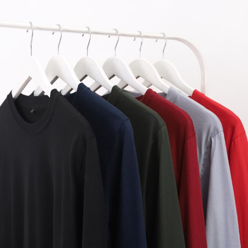 Kaos Polos Lengan Panjang Cotton