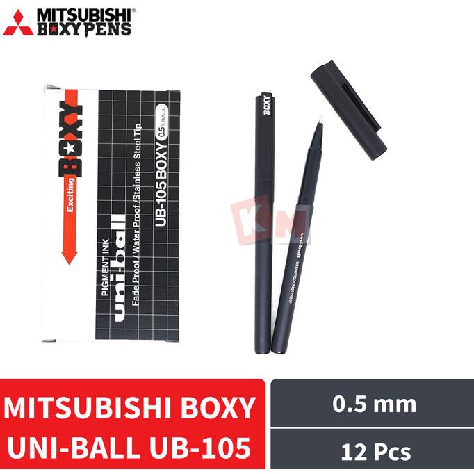 

Buruan Serbu] Pulpen Ballpoint Mitsubishi Boxy Uni-Ball Uniball Ub-105 0.5 Mm 12 Pcs - Merah