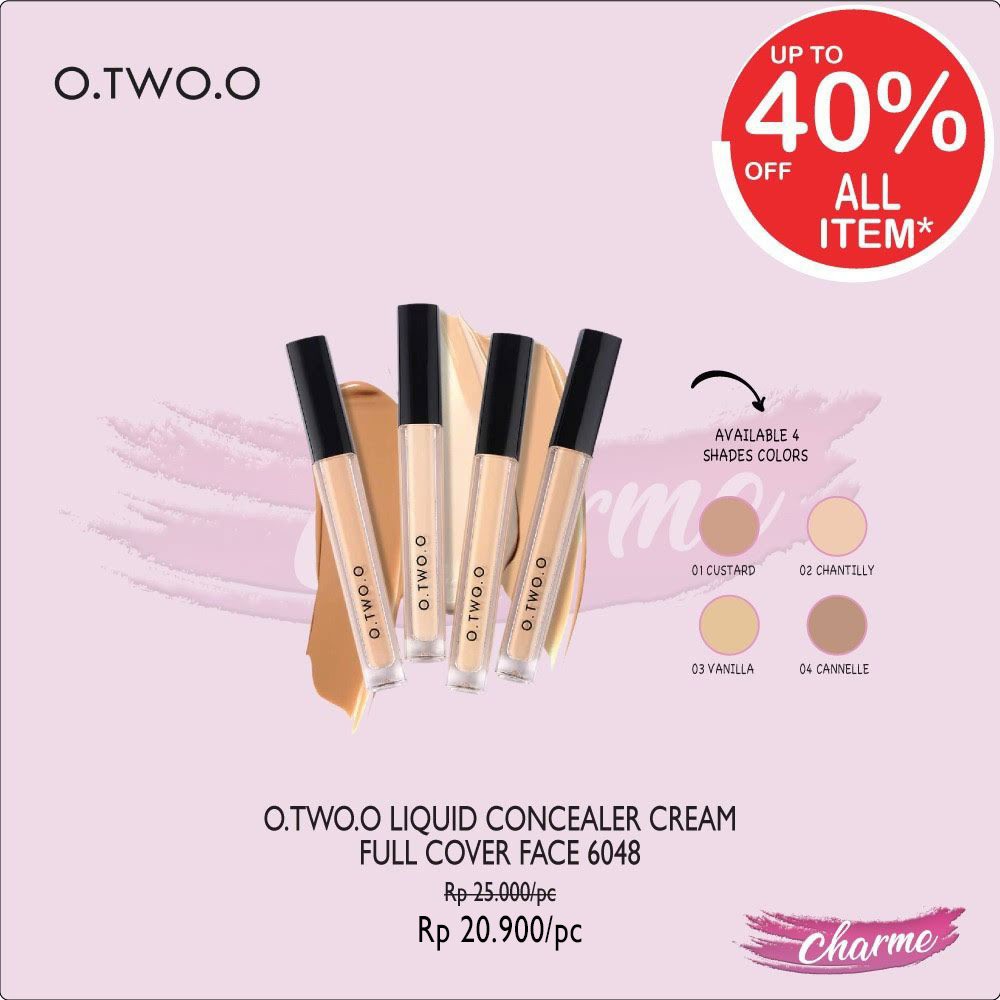 (READY &amp; ORI!) O.TWO.O OTWOO Krim Concealer Cair Liquid 4 Warna 6048 O two o