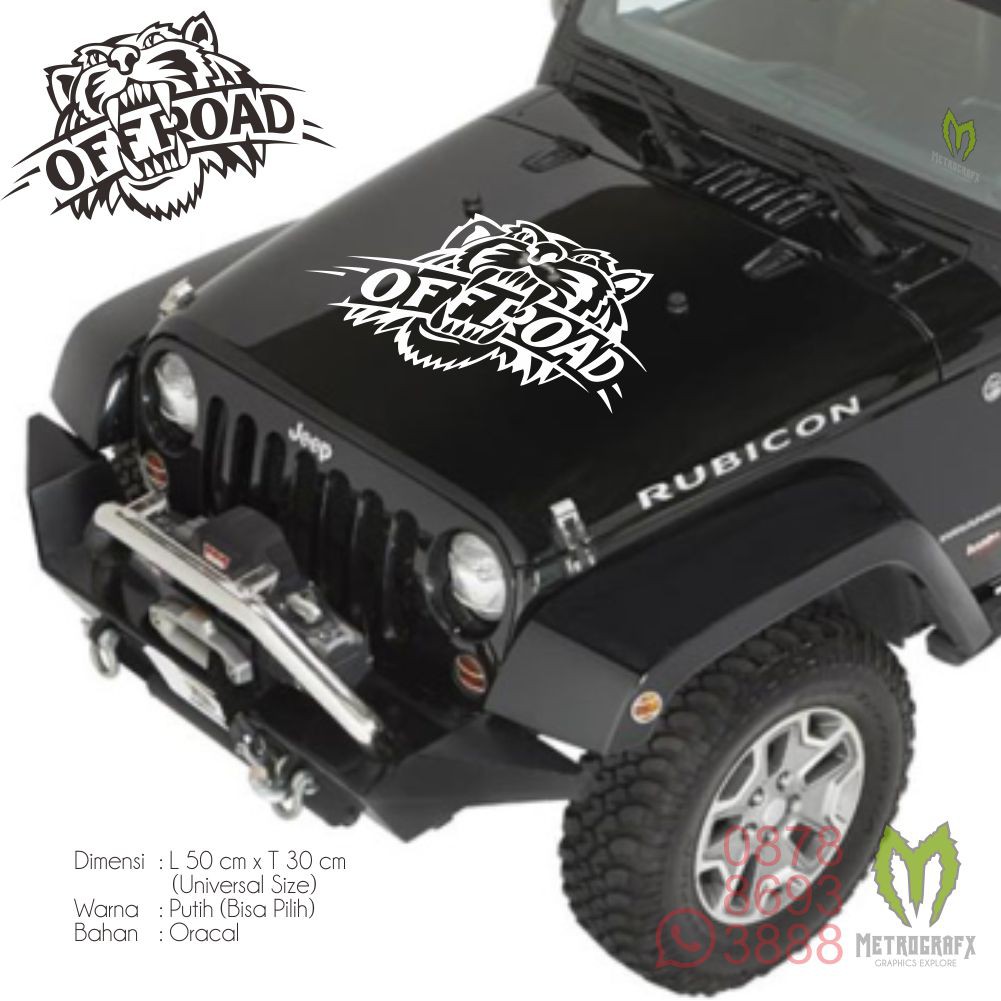 Sticker Stiker Cutting Mobil Jeep