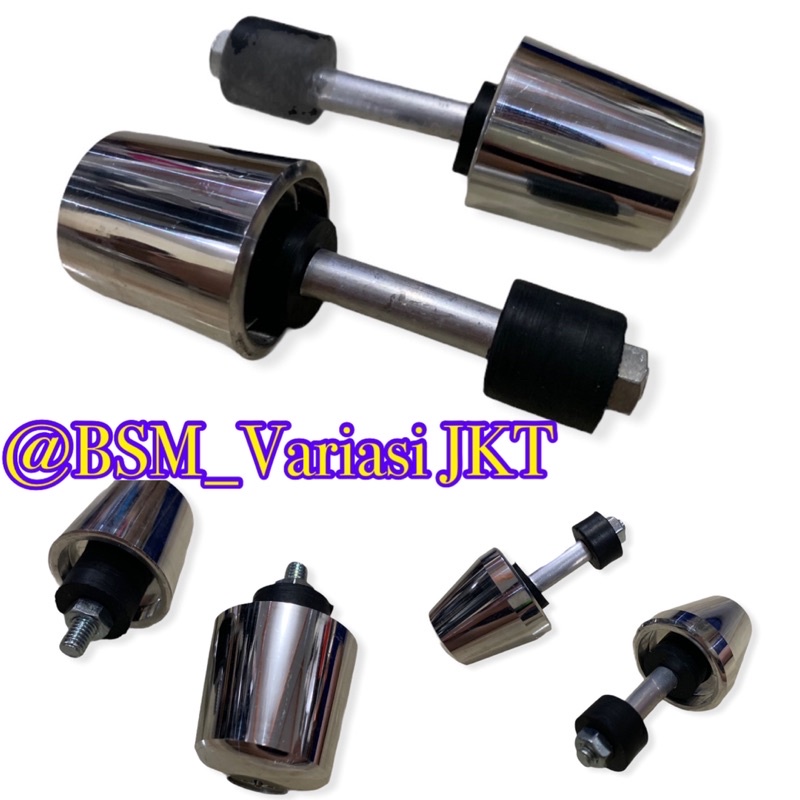 Bandul jalu stang chrome motor universal jalu stang full chrome harga sepasang kiri kanan