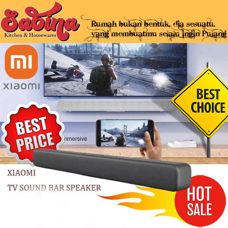 Soundbar Speaker Bluetooth  Home Theater Minimalis Ruang Tamu AUX XMI