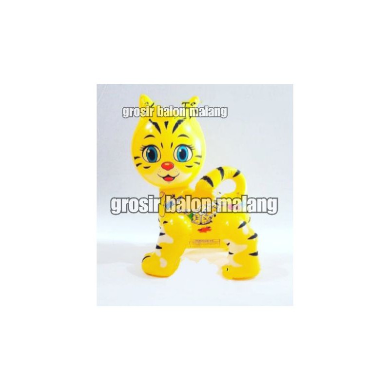 balon tiup tiupan pvc hewan boneka kucing cat animal