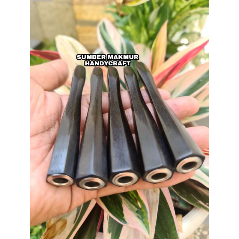 Jual Pipa Roko Kayu Gali Kelor Asli Kalimantan Model Persegi Once Rokok Kayu Galih Kelor Hitam