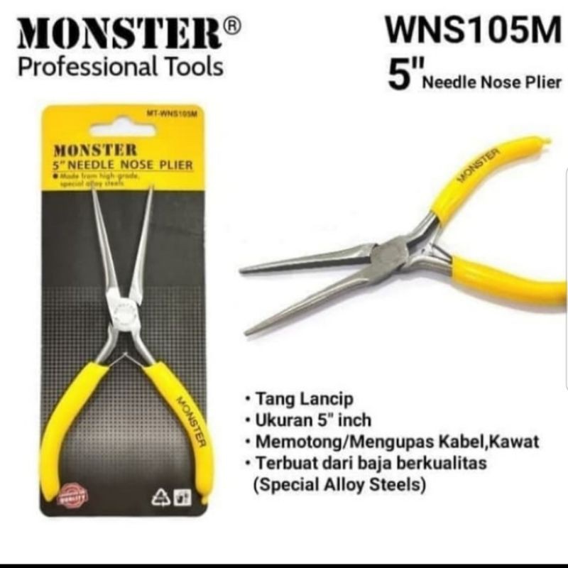 Tang Lancip/tang buaya/monster WSN105M/tang/tang elektronik/tang/alat pertukangan/kelistrikan
