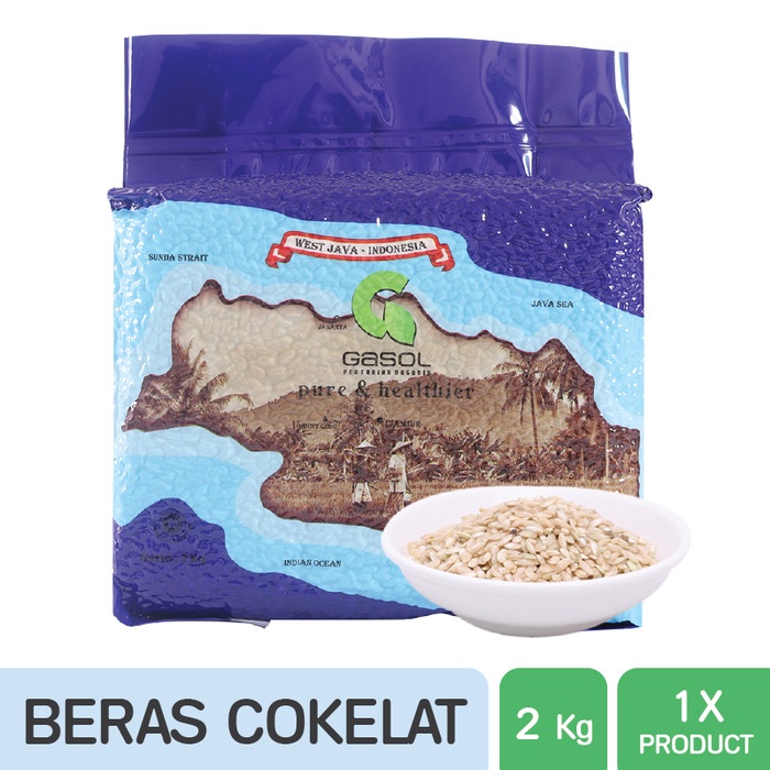 

978Eq10W Gasol Organik Beras Coklat 2Kg / 2 Kg / Makanan Bayi WQ12