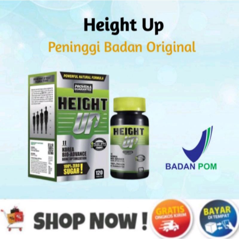 [PROMO ] HEIGHT UP PENINGGI BADAN ORIGINAL / SUPLEMEN PENINGGI BADAN / OBAT PENINGGI