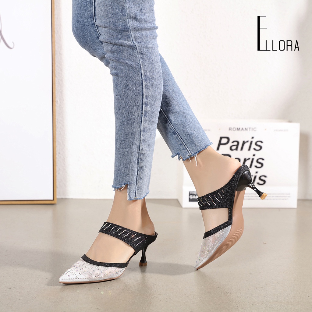 ELLORA EB 672-42 Sandal Heels Pesta Wanita Import-4
