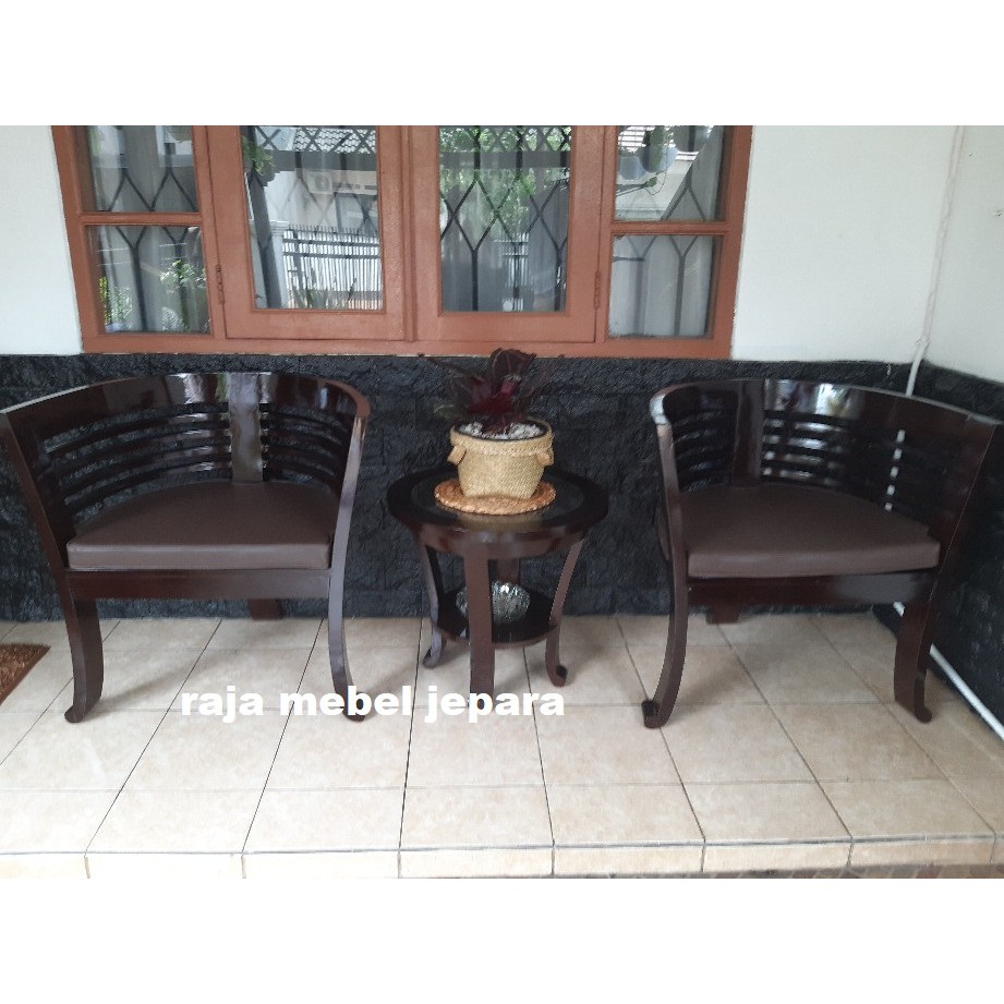Kursi teras cantik minimalis kayu jati, kursi teras jati jepara