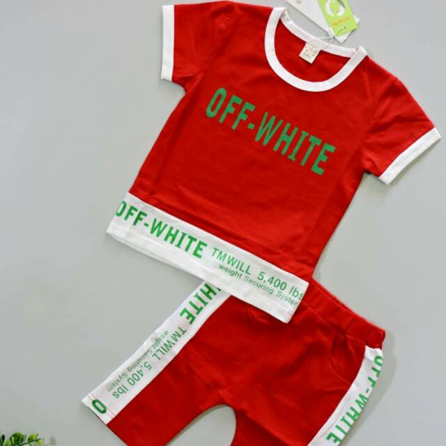 C27 - SETELAN ANAK IMPORT SET OFF WHITE (IMPORT)