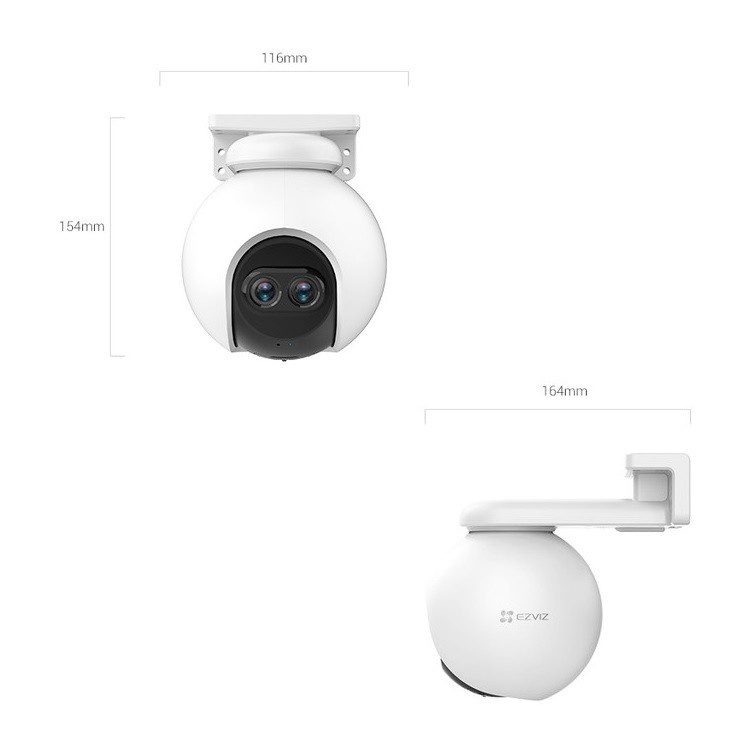 Ezviz C8PF Dual-Lens 4 x Zoom Pan &amp; Tilt Wi-Fi Zoom Ip Camera